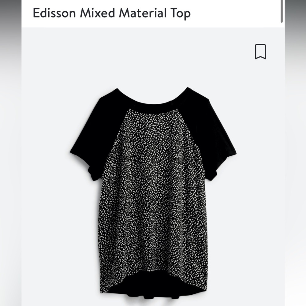 Papermoon mixed material tee